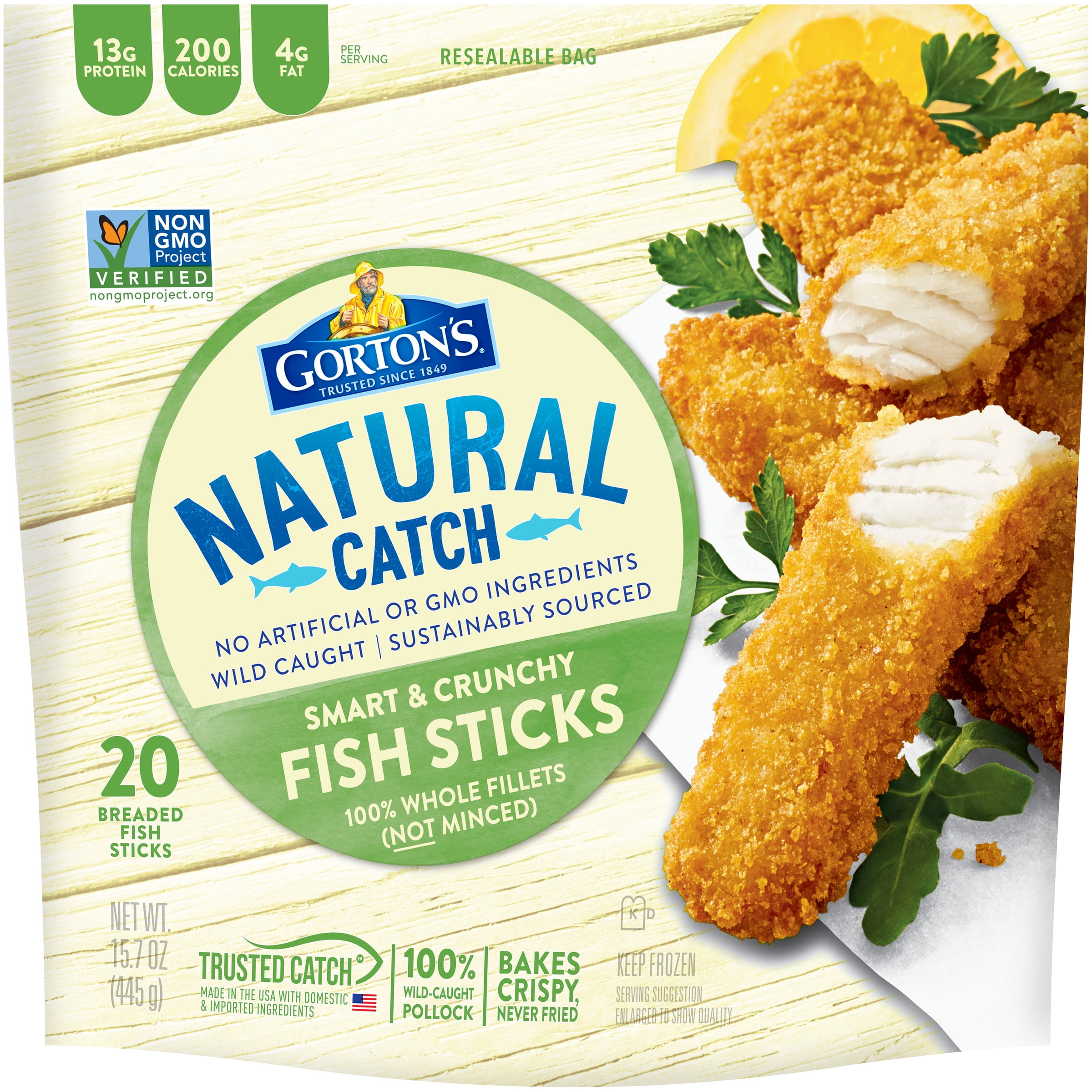 Gorton's Smart & Crunchy Fish Sticks, 24 count Walmart