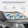 thumbnail image 5 of Uemuo Marine Animals Printed 2 PCS Car Windshield Sun Shade, Auto Sun Heat and UV Rays Blocker, Foldable Automotive Front Window Sunshade Protector, 5 of 7