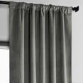 thumbnail image 5 of HPD Half Price Drapes Destiny Grey Heritage Plush Velvet Room Darkening Curtains for Bedroom & Living Room Curtains (1 Panel), Window Curtains 108 inches long, Rod Pocket Curtains & Drapes,50W X 108L, 5 of 12