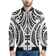 thumbnail image 3 of Chaqueta con cremallera maorí en blanco y negro para hombres y niños, sudadera de gran tamaño con estampado 3D, chaquetas bomber de manga larga para primavera y otoño, 3 of 5