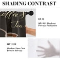 thumbnail image 6 of Coffee Kitchen Curtains Black Brown Window Curtains Valance and Tier Set 36 Inch, Coffee House Rod Pocket Short Tier Curtain, Retro Coffee Shop Small Cafe Curtains for Kitchen Decor, 6 of 6