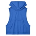 thumbnail image 4 of Uootdi Active Tops for Women Mesh Hoodie Sleeveless Vests Soft Comfy Relaxed Fit Workout Gym Fashion Blouses Gift, 4 of 8
