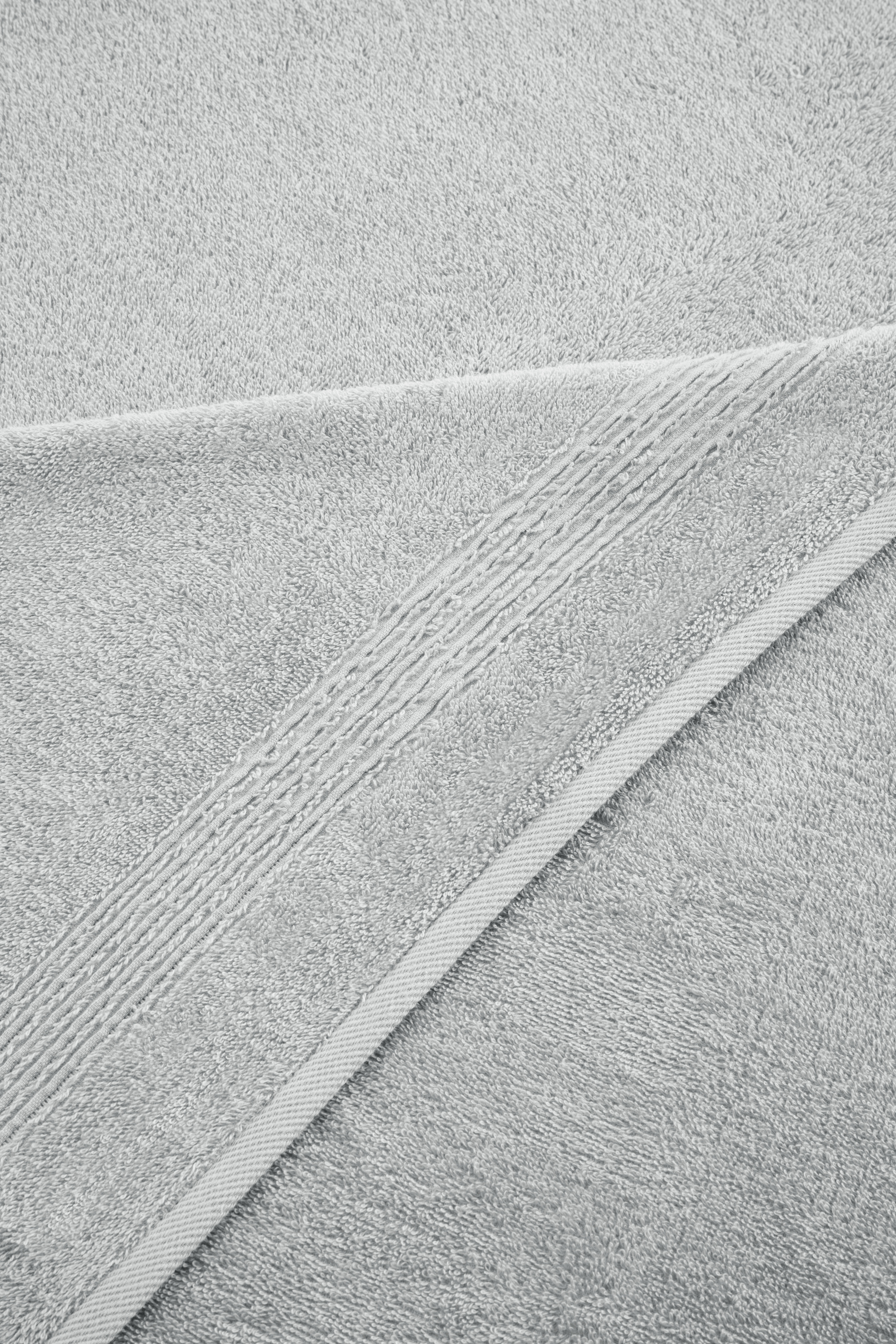 Ozdilek 4-Piece Bath Towels, 30x60" 100% Turkish Cotton, Quick-Dry & Lightweight Body Towels, Breathable, Space-Saving Shower Towel Set for Bathroom, Pool, Gym, Grey