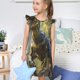 thumbnail image 4 of Balery Ferocious Dinosaur Camisón de princesa para niñas, pijama de algodón con mangas abullonadas, suave y bonito.-XX-Large, 4 of 6