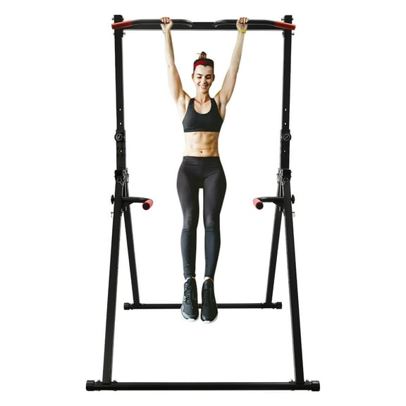 Miumaeov Horizontal Bar Pull Up Dip Station Bar Adjustable Height for Home Gym Strength Training