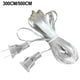 thumbnail image 4 of Cables de Extensión de Energía Cable Delgado 300/500 cm Cable Eléctrico Plano para Faroles LED, 4 of 5