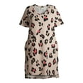 thumbnail image 4 of Terra & Sky Women's Plus Size V-Neck T-Shirt Dress with High Low Hem, 4 of 6
