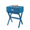 thumbnail image 2 of Convenience Concepts Designs2Go Table d'Appoint Landon en Finition Bois Bleu, 2 of 3