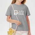 thumbnail image 5 of Juslio Boys Letter Pattern Shirts Short Sleeved Tops Comfortable, Breathable Crew Neck Casual T Shirts Sizes 2-18, 5 of 9