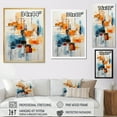 thumbnail image 4 of Designart "Retro Reflections Colorful Mid Century Vibes III" Abstract Floater Framed Canvas Wall Art, 4 of 7