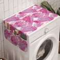 thumbnail image 1 of Spring Washing Machine Organizer, Shabby Lotus Flower Bouquets Romantic Feminine Zen Blossoms Leaf Graphic, Anti-slip Fabric Top Cover for Washer and Dryer, Mauve Pink and Magenta, by Ambesonne, 1 of 1