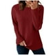 thumbnail image 3 of Tops formales,Blusa informal de manga larga con cuello redondo para mujer, de poliéster, con estampado suave para uso diario, sopatenor, 3 of 9
