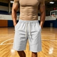 thumbnail image 2 of XAOFW Solid Color Casual Shorts For Man Everyday Wear Relaxed Fit Shorts Outdoor Activities Soft Bottom, 2 of 4