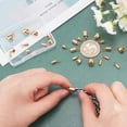 thumbnail image 4 of 32pcs 8 Styles Stainless Steel Cord Ends 8-11mm Long Column and Barrel Pattern Smooth Cord End Caps Golden Leather Cord Ends Terminators for Jewelry Making, 4 of 6