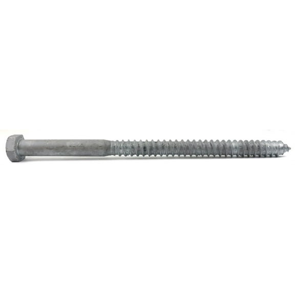 3/8" x 6" Lag Screws / Steel / Hot Dip Galvanized - 100 Piece Carton