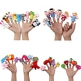 thumbnail image 4 of Mini muñeco de peluche con dedos, 10 piezas/juego, juego de marionetas de dedos de animales de dibujos animados, juguetes cómodos, rendimiento confiable, 4 of 4