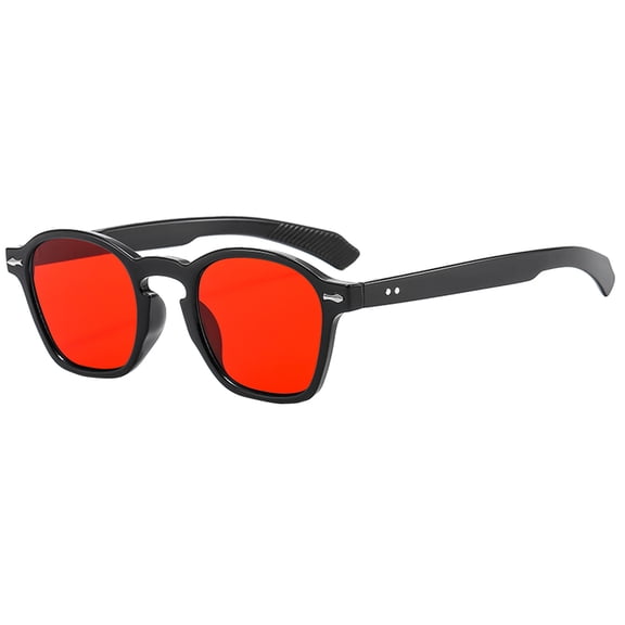 Sunglasses Fashion Men Polarized Classic Round Frame UV Protection Womens Sunglasses Red
