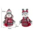 thumbnail image 2 of Plush Snowman Doll Soft Stuffed Toy Christmas Gifts for Teens Winter Holiday Decorations Cute Snowman Ornament for Home Office Desk(B), 2 of 4