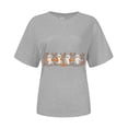 thumbnail image 6 of Godom Halloween T-Shirt for Women Cute Ghost Graphic Tee Short Sleeve Casual Fall Tops, 6 of 6