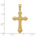 thumbnail image 3 of Auriga Fine Jewelry 14K Yellow Gold Polished Cross Pendant for Women (L-37 mm,W-20 mm), 3 of 6