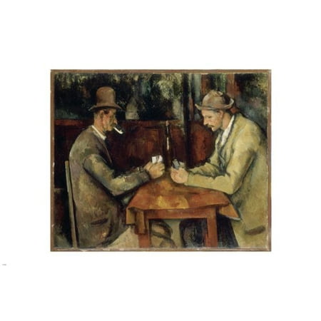 Impressionist Paul Cezanne'S Painting The Card Players Poster