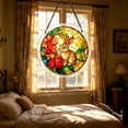 thumbnail image 7 of Guodhu Acrylic Puzzle Sun Catcher Rabbit Shape Window Hanging Suncatcher Rainbow Maker Mixed Material 100 Pieces Craft Kit for Kids Adults(multicolour Q), 7 of 7