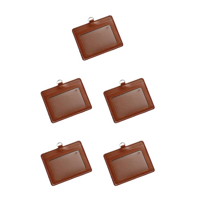 Tholdsy 10 piezas de portatarjetas de identificación, suministros de cuero, carcasa protectora, tarjetas de autobús multifuncionales, manga Type2 NO2