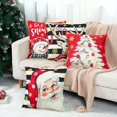 thumbnail image 5 of Funda de almohada de Papá Noel y muñeco de nieve de Navidad, decoración navideña para el hogar 2024, funda de cojín de alce de Navidad, Año Nuevo 2025, 5 of 5