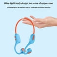thumbnail image 4 of YUNOVA X12 Kids Wireless Bone Conduction Headphones, IP55 Waterproof, 6H Playtime, 8GB Memory, Bluetooth 5.3, Volume Limit, Safe Study Headset for Children, Sport & Learning Headphones, 4 of 8