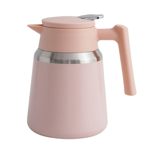 Hervidor térmico, jarra térmica para café, termo reutilizable, jarra para bebidas de gran capacidad, jarra con aislamiento al vacío, tetera para