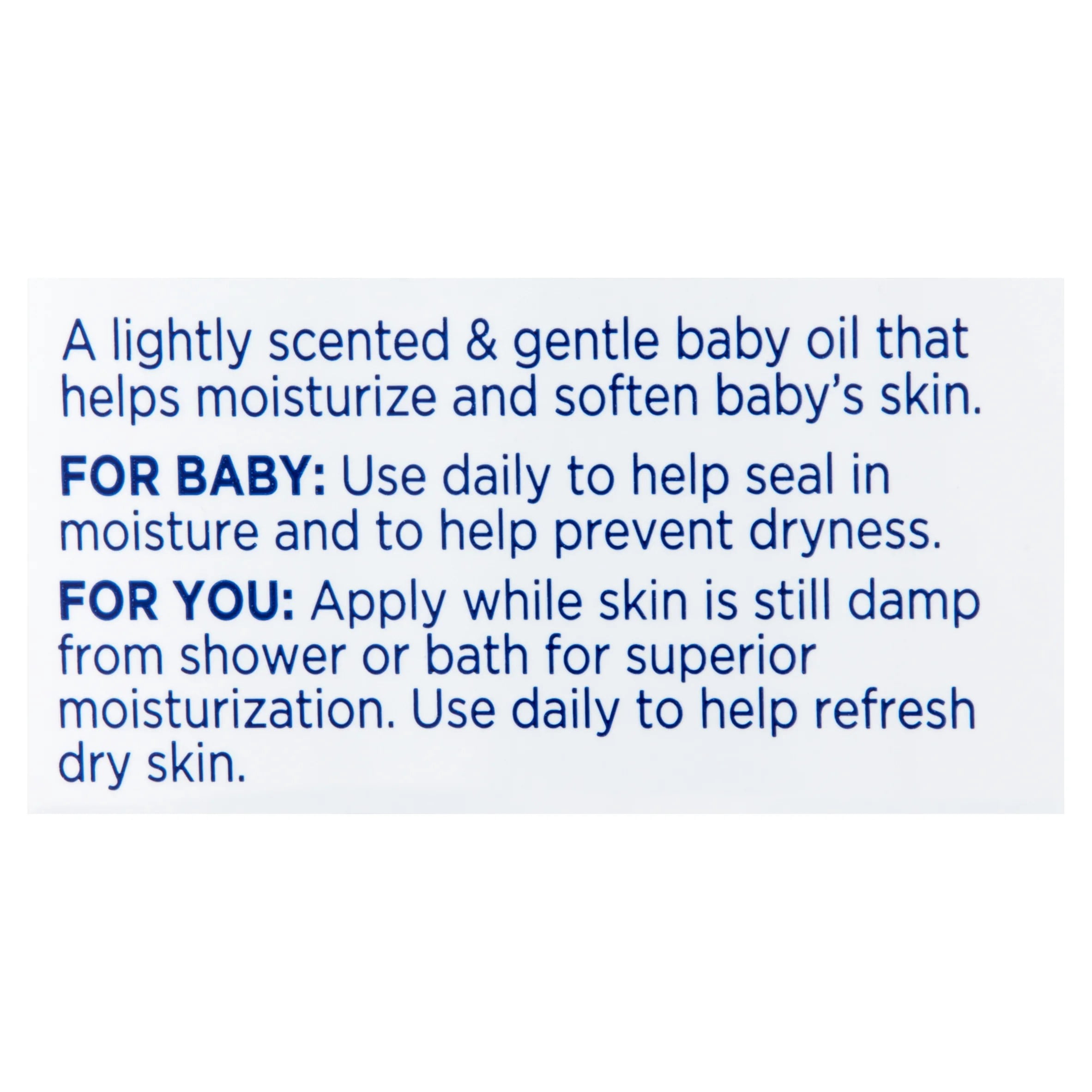 Equate Baby Oil with Aloe Vera and Vitamin E, 20 fl oz