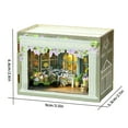 thumbnail image 4 of BESTSKY DIY Miniature House Kit,Dollhouse Kit 1:100 Scale Creative Room for Adults and Teens Mini Handmade Wooden Dollhouse Toys Home Decor, 4 of 4
