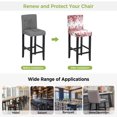 thumbnail image 5 of Red Eucalyptus Bar Stool Cover Set of 6, Spring Summer Farmhouse Leaves Watercolor Stretch Bar Chair Cover, Removable Washable Pub Counter Stool Chair Slipcover for Kitchen Dining Room Pub Cafe, 5 of 9