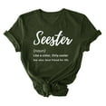 thumbnail image 2 of Idoravan Womens Blouses,Ladies,Women's Fashion Crewneck Printed Short Sleeve T-shirt Casual Loose Shirt Tops Army Green XXXL, 2 of 4