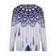 thumbnail image 4 of Tops de cuello redondo transpirables cómodos de manga larga con estampado de moda para mujer Pompotops FGAJ9660, 4 of 5