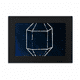 thumbnail image 1 of Universo de fantasía de cristal azul cielo de estrella Marco de Fotos de escritorio imagen Arte Negro Pintura 5x7 pulgadas, 1 of 4