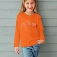 thumbnail image 4 of Holiday Outfits AJTQTH Lovely Dog Paw Pattern Print Shirts for Kids Boys Girls Casual Long Sleeve Graphic Crewneck Pullover Tops Fashion Fall Sweatshirts Orange 7-8 Years, 4 of 4