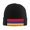 Black, variant on Armenian Flag Winter Beanie Hats for Men Women Warm Cozy Knitted Cuffed Skull Cap Navy Blue