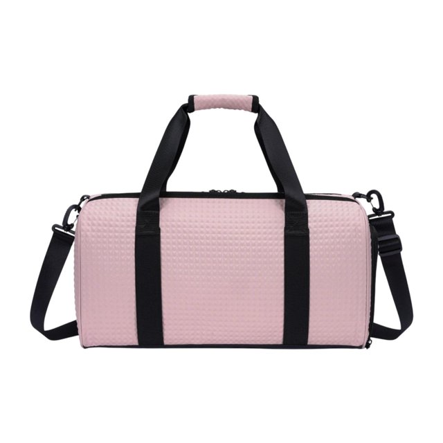 Bolsa De Viaje, Bolsa De Cross Country Con Compartimento Para Zapatos, Bolsa De Deporte, Bolsa De Lona Rosa