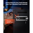 thumbnail image 5 of VEVOR 7.2 cu.ft Safe Box, Double Doors Safe Lock Box with Key, Password and LED, Fireproof Cold Rolled Steel Storage Drop Slot Vault for Money, Documents, Jewelry and Valuables, Easy Assembly, Black, 5 of 9