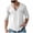 White, variant on Men's Cotton Linen Shirt Short Sleeve Deep V Neck Tshirts with Frayed Edge Fashion Streetwear Summer Beach Lounge Daily Tee Tops Dark Green L