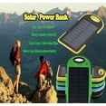 thumbnail image 6 of Solar Charger, Power Bank 5000mAh Flashlight (Green & Blue), 6 of 9