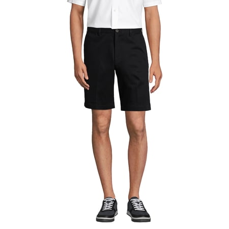 Lands End Men s No Iron 9 Comfort Waist Plain Front Chino Short