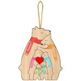 thumbnail image 1 of CAIROYAR Rompecabezas de madera personalizado con la familia de osos, juguete educativo de la familia de osos B5, 1 of 7