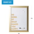 thumbnail image 2 of MasterVision Quote Magnetic Dry Erase Board, DO More…, Gold Frame, 18 x 24 Inches (MM04445612), 2 of 5
