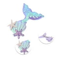 thumbnail image 3 of Unique Bargains 1 Pc Grace Mermaid Hair Clips for Home Purple, 3 of 5