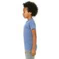 thumbnail image 3 of Bella Canvas Youth Short Sleeve Triblend Tee, S, Blue Triblend, 3 of 3
