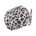 thumbnail image 3 of Gorros de baño para ducha Estampado de flores Impermeable Reutilizable Elástico Colorido Universal Largo Sombrero corto Baño Estampado de Juegos de accesorios de baño Estampado de leopardo rosa Bearachild HA062078-09B, 3 of 6