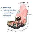 thumbnail image 3 of Rateoe Colorful Cat With Flowers Print Car Seat Cover,Elastic Car Seat Protector,Washable Durable Automotive Seat Cover Car Interior Accessories, 3 of 5