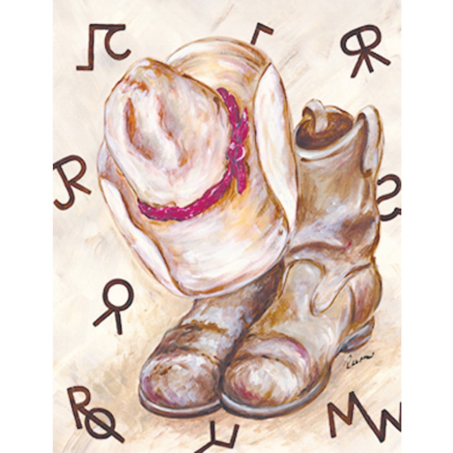Marmont Hill "Branding" by Reesa Qualia Painting Print on Wrapped Canvas
